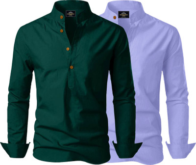 Fashion Marts Men Solid Straight Kurta(Multicolor)