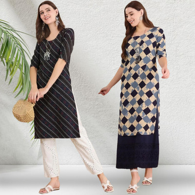 EthnicBasket Women Printed A-line Kurta(Multicolor)