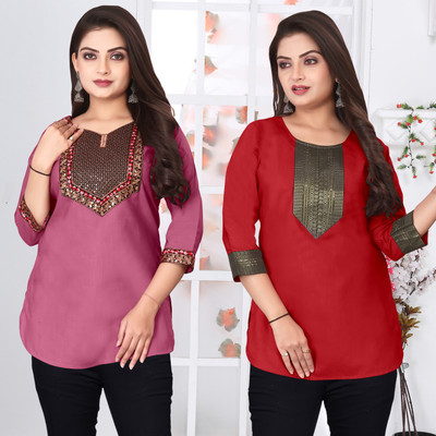 FSR Women Printed A-line Kurta(Multicolor)