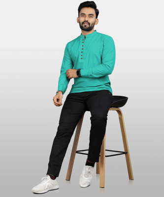 JAGRUTIFASHOIN Men Solid Straight Kurta(Multicolor)