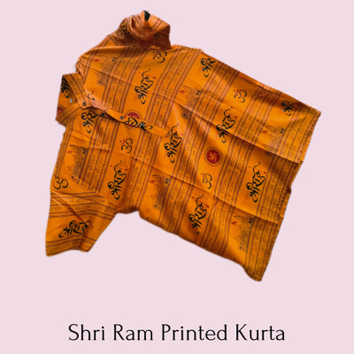 LIBSADRESSES Men Printed Straight Kurta(Multicolor)