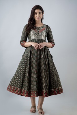 ANNU PARIDHAN Anarkali Gown(Green)