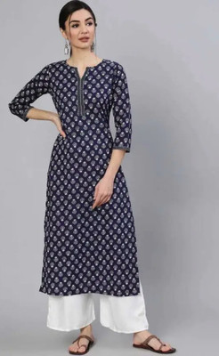 abcdi Women Printed A-line Kurta(Multicolor)