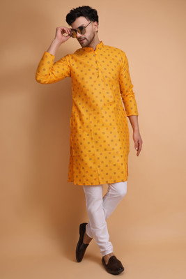 DARKCHILL Men Printed Straight Kurta(Multicolor)