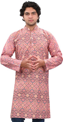 Kripto Katrox Men Printed A-line Kurta(Multicolor)