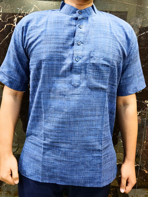 LineaWear Men Colorblock Ethnic Dress Kurta(Blue)