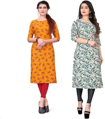 MIROSELLY CREATION Women Printed A-line Kurta(Multicolor)