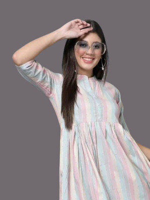 Kfashionbfc Women Maxi Multicolor Full Length Dress