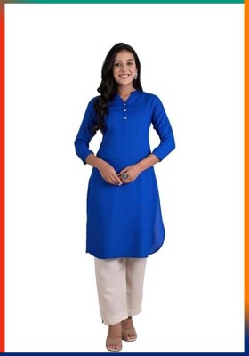 Silivas Women Solid Straight Kurta(Multicolor)