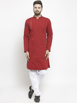 Moda Rapido Women Solid Straight Kurta(Maroon)