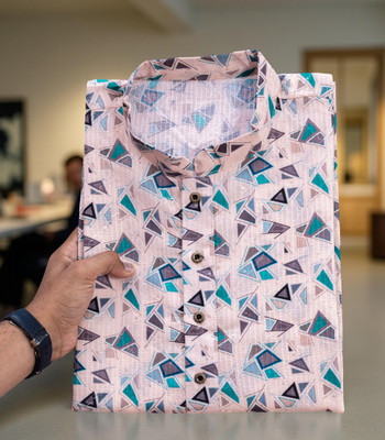 MOXTE Men Printed Straight Kurta(Multicolor)