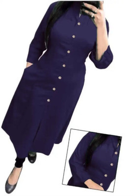 Maaa Meladi CreationS Women Solid Anarkali Kurta(Multicolor)