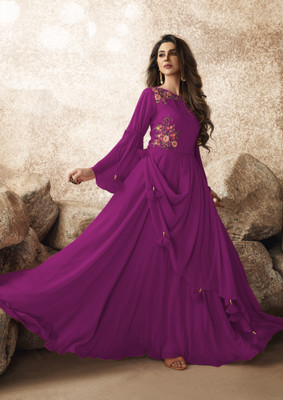 SANIRA Anarkali Gown(Purple)