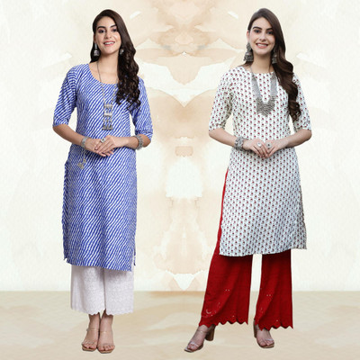 Moda Rapido Women Printed A-line Kurta(Multicolor)
