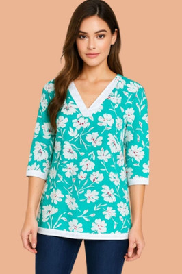 HouseOfCommon Women Printed A-line Kurta(Green)