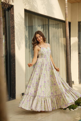 The Style Sanctuary Flared/A-line Gown(Yellow)
