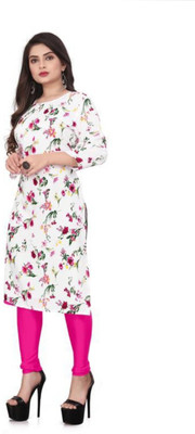 SHLOCK CREATION HUB Women Floral Print A-line Kurta(Multicolor)
