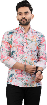 Krishiv Men Printed Straight Kurta(Multicolor)