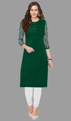 Coft Women Self Design A-line Kurta(White)