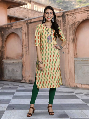 1 Stop Fashion Women Printed A-line Kurta(Multicolor)
