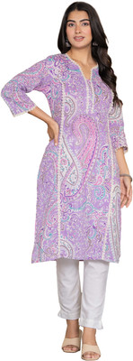THBMTRENDS Women Geometric Print, Printed, Block Print A-line Kurta(Multicolor)