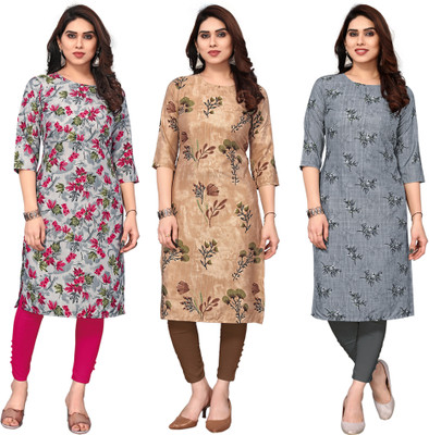 KETAKI FASHION Women Printed Straight Kurta(Multicolor)