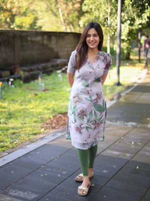 Styleva Women Printed A-line Kurta(White)