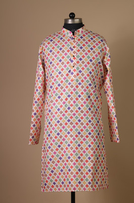 MOXTE Men Printed Straight Kurta(Multicolor)