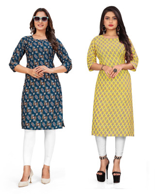 SAIKRUPA FASHION Women Printed A-line Kurta(Multicolor)