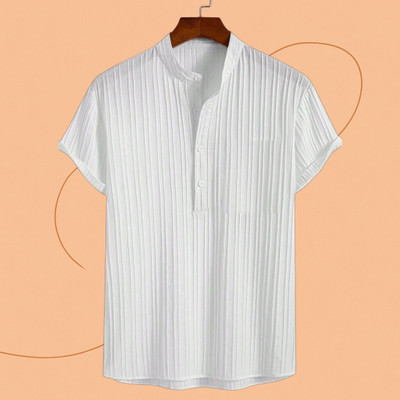 Look Trendy Men Printed Straight Kurta(White)