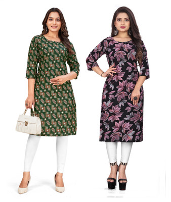 SUMITA SAREE Women Printed A-line Kurta(Multicolor)