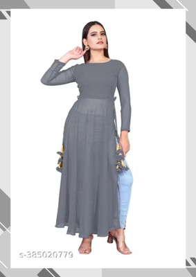 Panth Creation Women Solid A-line Kurta(Multicolor)