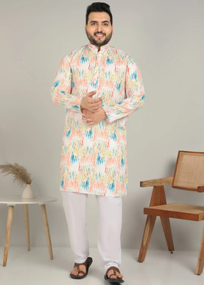 METRONAUT PLUS Men Printed A-line Kurta(Multicolor)