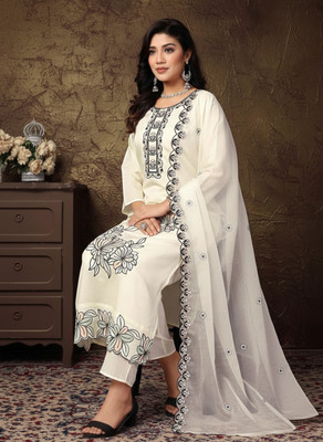 PickCell Women Kurti Pant Dupatta Set