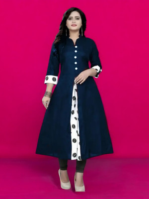 DESIRABASIX Women Printed A-line Kurta(Multicolor)