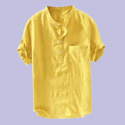CYCUTA Men Solid Straight Kurta(White)