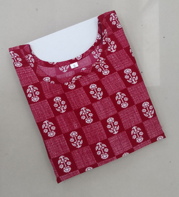 SANJUGARMENT Women Printed Straight Kurta(Multicolor)