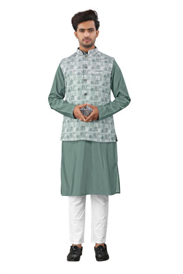 swara creation Men Solid A-line Kurta(Multicolor)