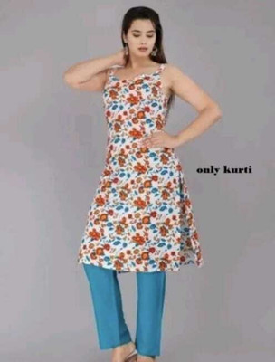 RadhikaKurtis Women Printed A-line Kurta(Multicolor)