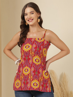 Nayo Women Printed Straight Kurta(Multicolor)