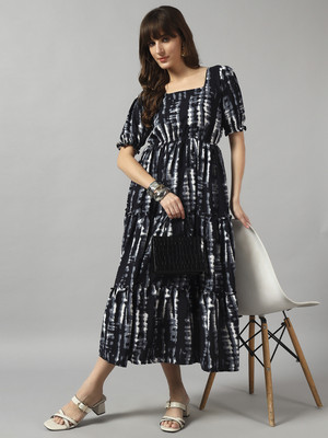 Femvy Anarkali Gown(Black)