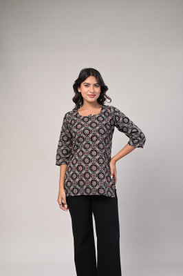 BHAWANA FASHION Women Printed Ethnic Dress Kurta(Red)