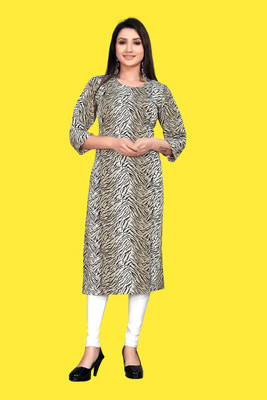 MANTRA DESIGNER Women Printed Flared Kurta(Multicolor)