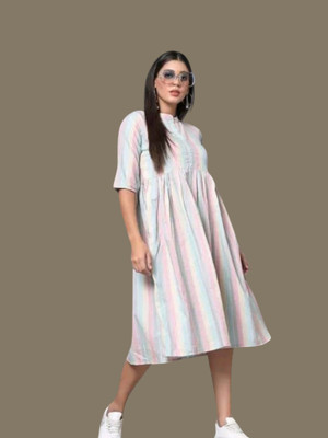 Kfashionbfc Women Maxi Multicolor Full Length Dress