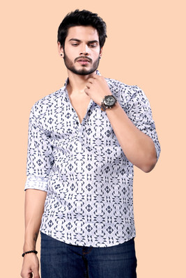 Varidashi Men Floral Print Straight Kurta(Multicolor)
