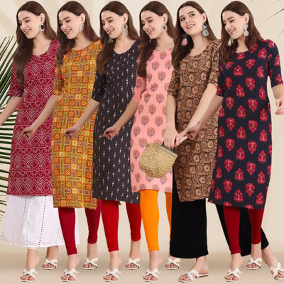 EthnicBasket Women Printed A-line Kurta(Multicolor)