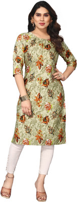 Az incide Women Printed Straight Kurta(Multicolor)