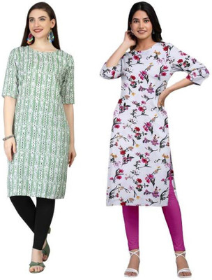 MIROSELLY CREATION Women Printed A-line Kurta(Multicolor)