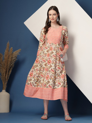 Daevish Women Printed A-line Kurta(Multicolor)