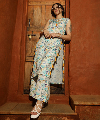 QISSA Women Printed Ethnic Dress Kurta(Multicolor)
